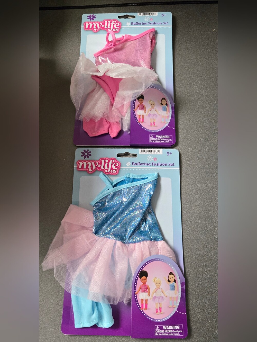2 My Life As Ballerina Fashion Set Doll Clothes
